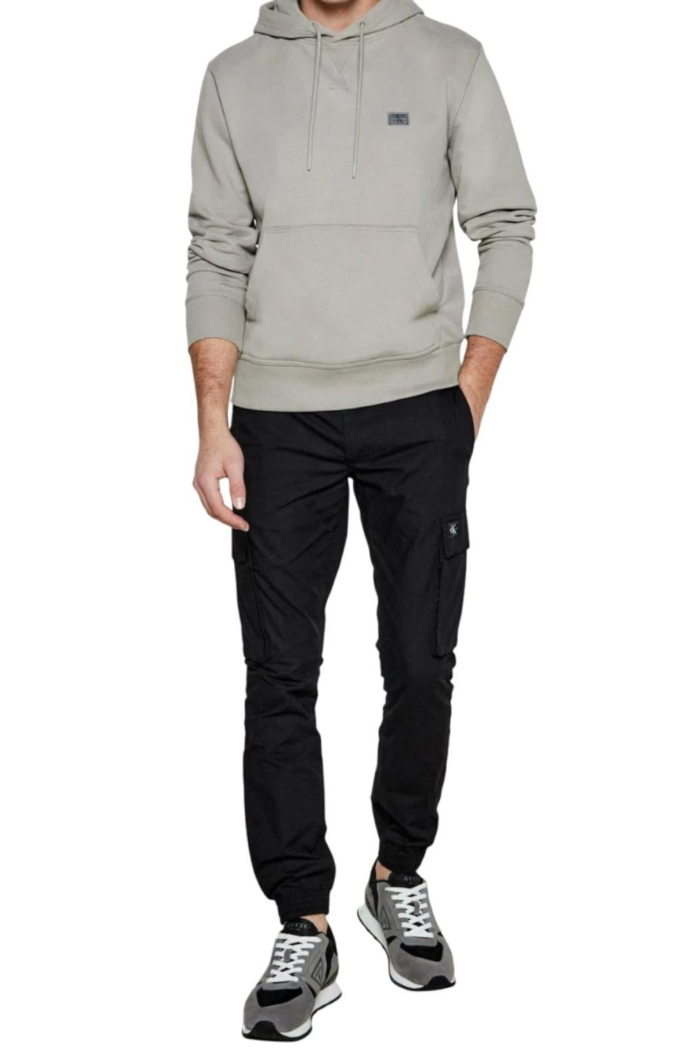 Felpa con cappuccio in cotone<BR/> J30J327113 PEO Calvin Klein 