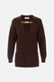 Maglia in misto lana con cinturino gioiello<BR/> MK06S 56E2EA3 Elisabetta Franchi 