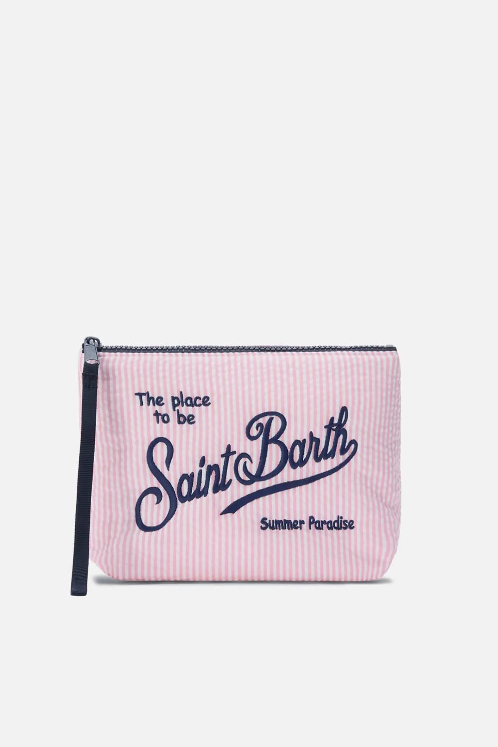 Pochette Aline In Cotone Increspato A Righe ALI0049 -00376L Mc2 Saint Barth 
