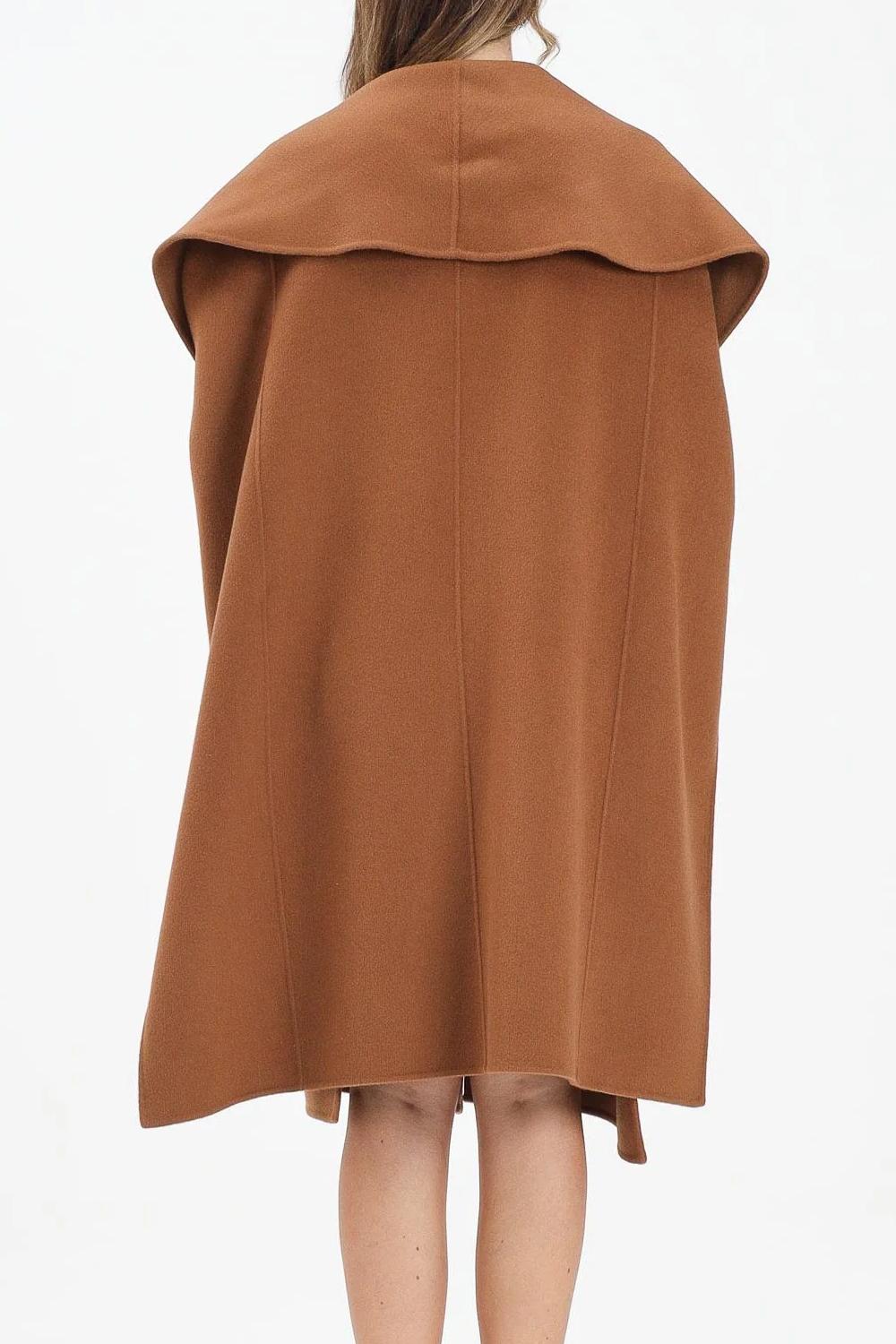 Mantella in panno di lana double CP67D 56E2EC1 Elisabetta Franchi 