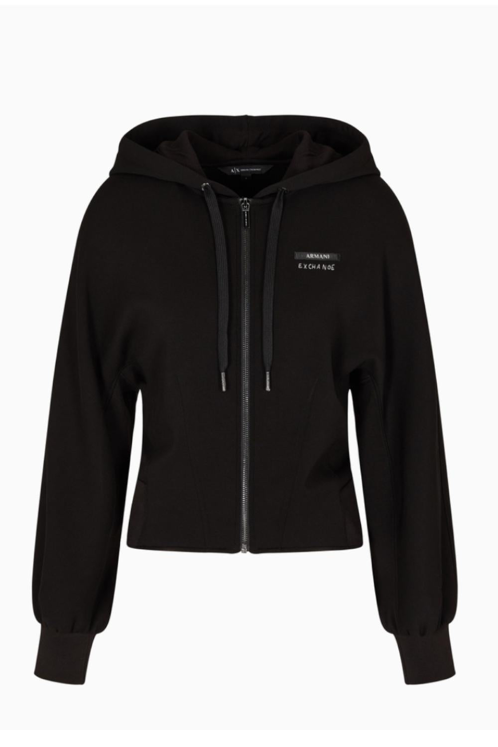 Felpa con cappuccio cropped XW000802 AF16111UC001 Armani Exchange 