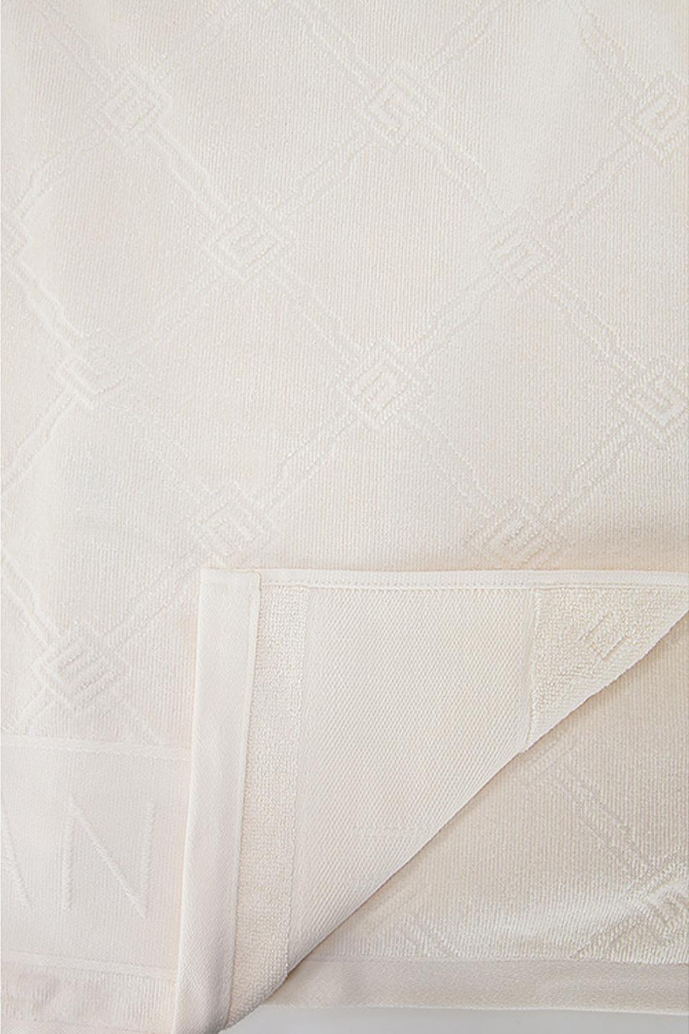Telo mare in spugna jacquard con logo<BR/> TM01F 51E2193 Elisabetta Franchi 