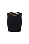 Top in maglia a rombi con dettaglio gioiello<BR/> TK60B 56E2110 Elisabetta Franchi 
