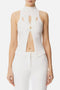 Canotta a costine con cut-out<BR/> TK30B 51E2360 Elisabetta Franchi 