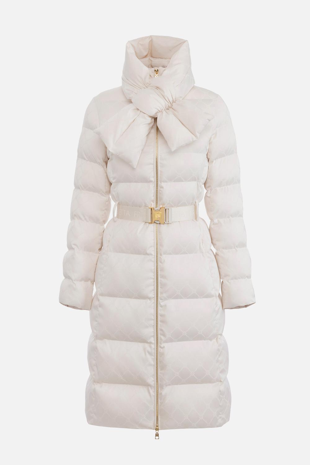 Piumino in tessuto vela jacquard PI84D 56E2DZ9 Elisabetta Franchi 