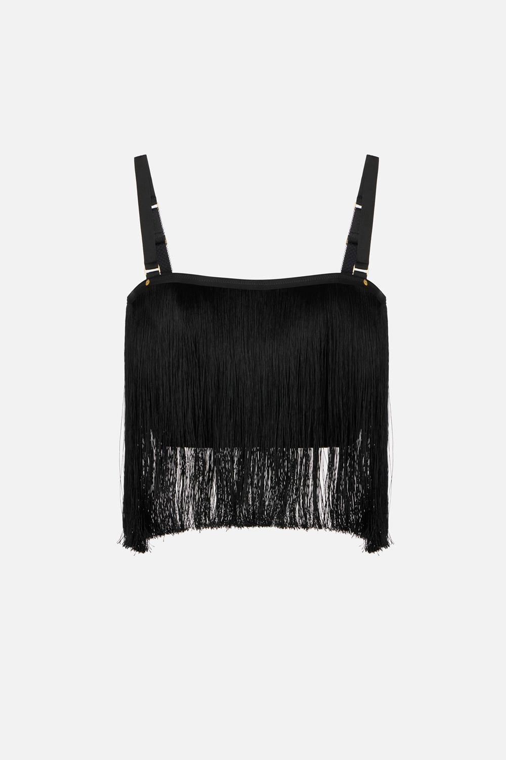 Top in tulle con frange TO062 62E2110 Elisabetta Franchi 