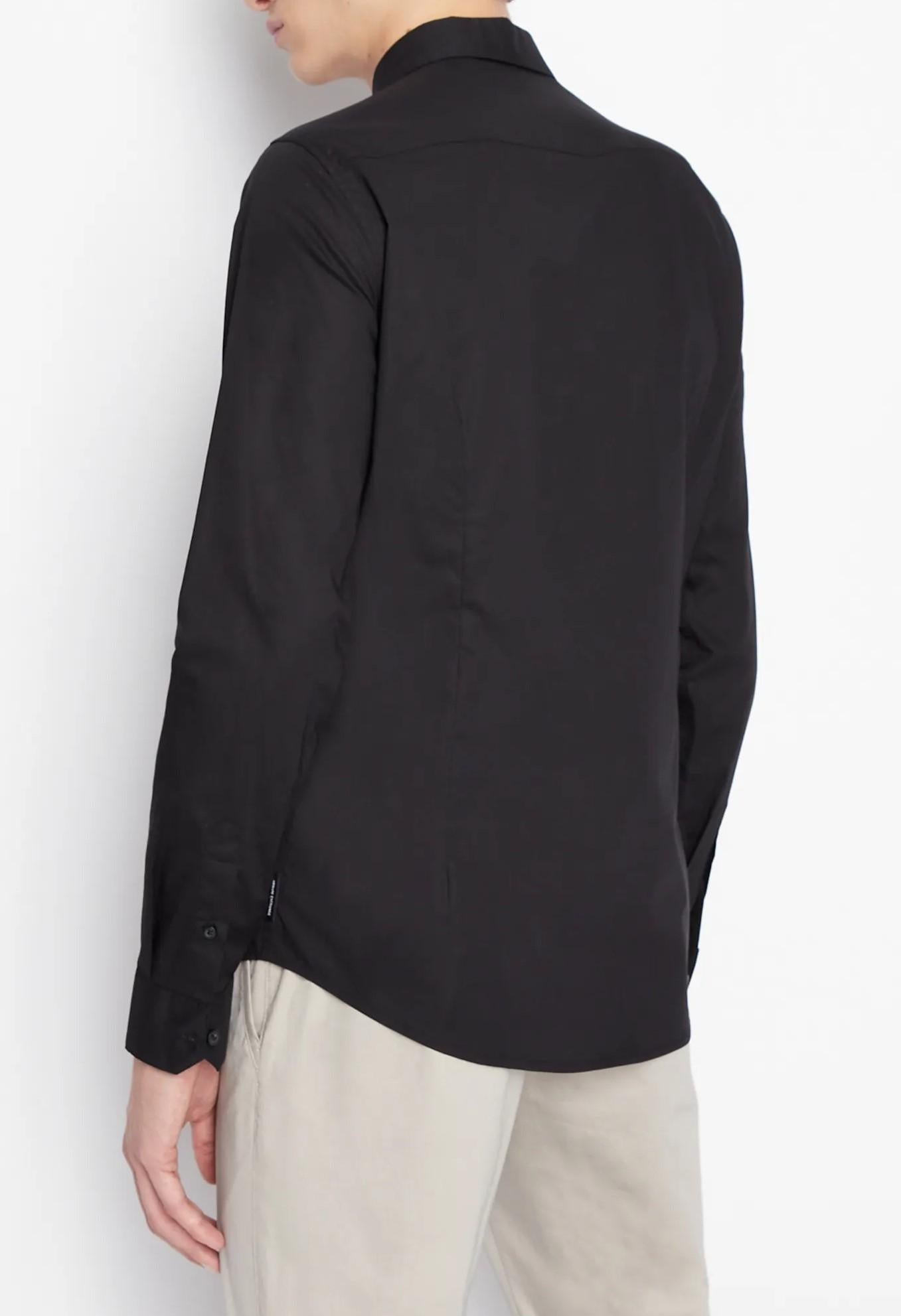 Camicia slim fit in popoeline di cotone stretch 8NZC31 ZN28Z1200 Armani Exchange 