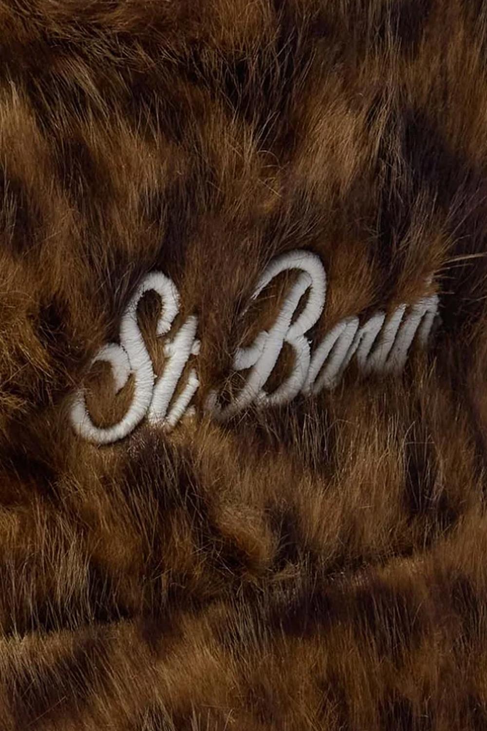 Bucket Hat in Faux Fur con Logo BHAT003 /00241I Mc2 Saint Barth 