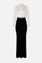 Abito Red Carpet in raso e velluto<BR/> ABR46 57E2309 Elisabetta Franchi 