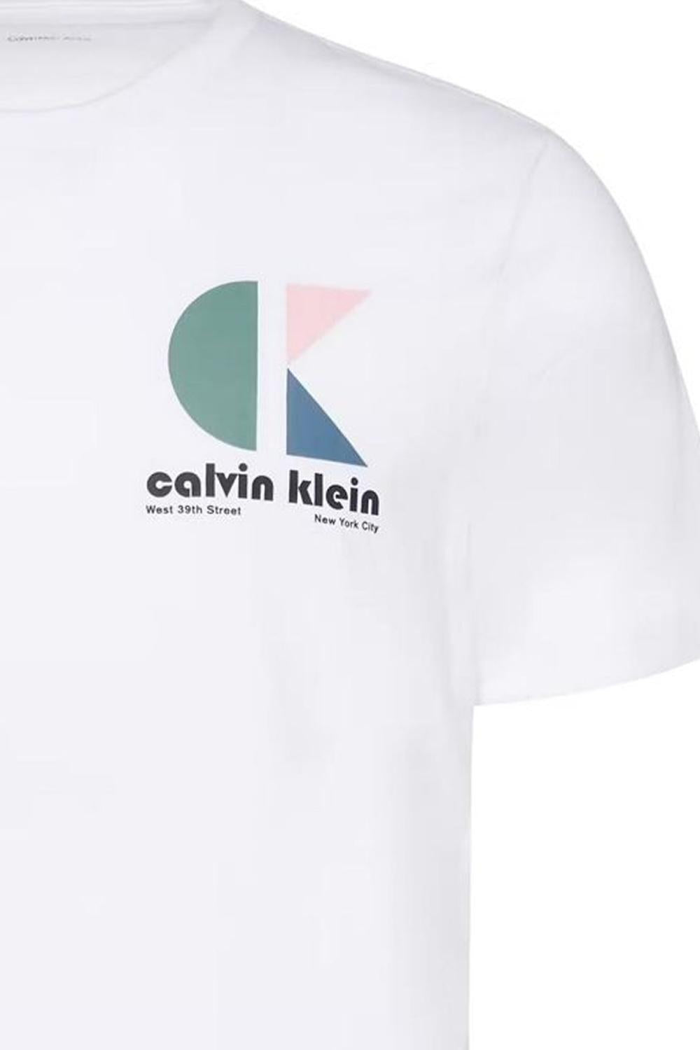 T-shirt con lcon logo graphic <BR/> LV04RC843G YAA Calvin Klein 