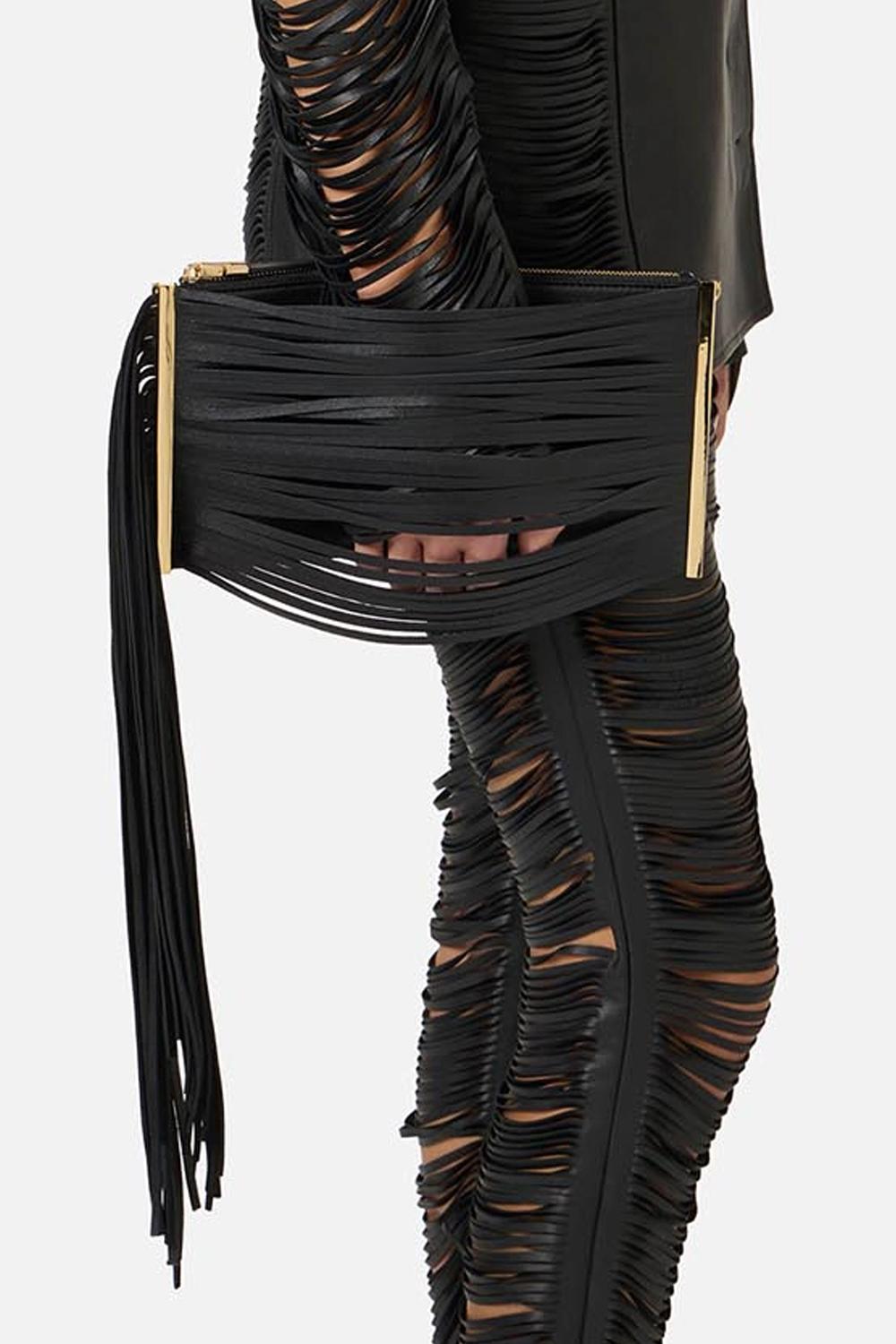 Borsa Donna Elisabetta Franchi in Pelle Nappata con Tracolla a Catena BS05N 62E2110 Elisabetta Franchi 