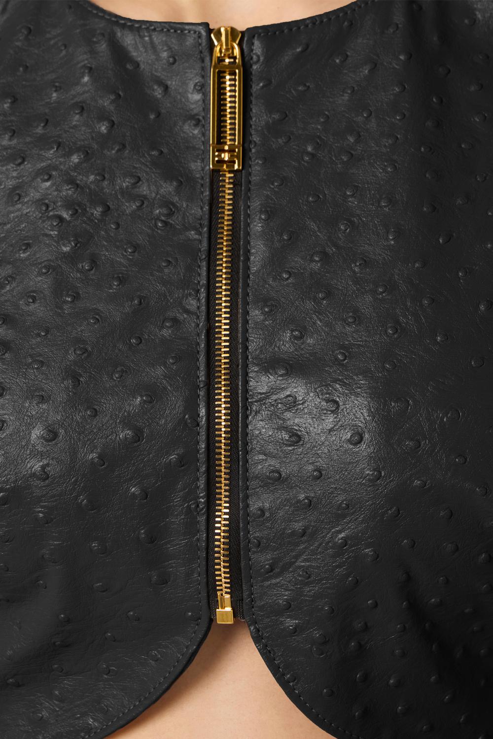 Giacca con stampa struzzo GI240 62E2110 Elisabetta Franchi 