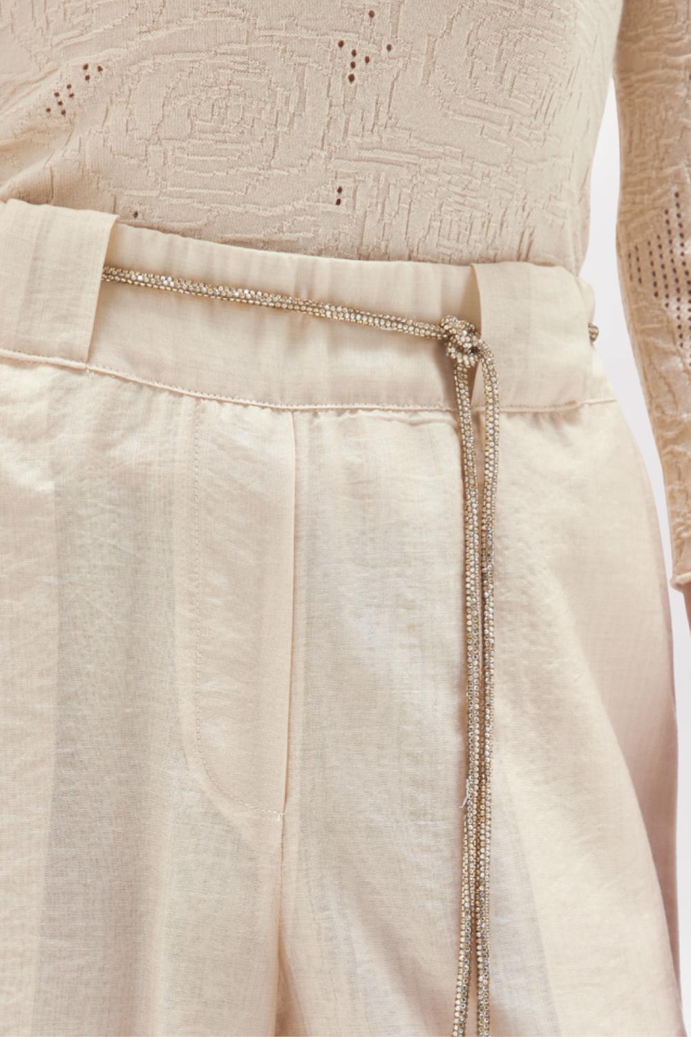 PANTALONI A PALAZZO IN TENCEL<BR/> RA5125 T294830907 Blugirl 