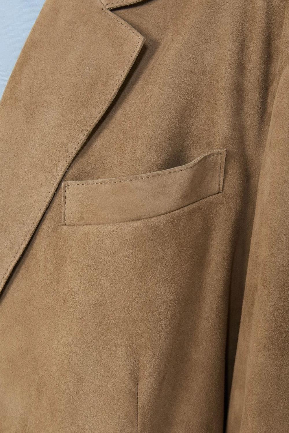 Blazer monopetto in suede WKDCEDRO 002FANGO Max Mara Weekend 