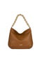 Borsa a Sacca in Pelle con Tracolla in Metallo Intrecciata G235 /DOLL_SENAPE M Brc 