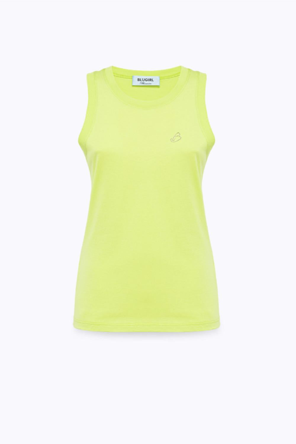 CANOTTA IN JERSEY CON LOGO RA6044 J384130651 Blugirl 