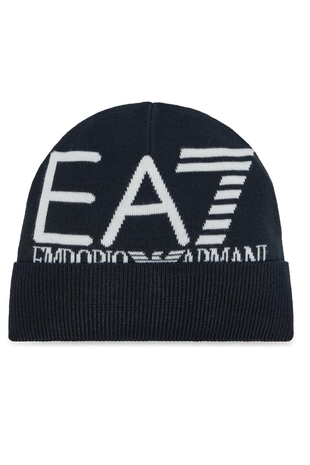 Beanie Visibility con maxi logo EA7 7X000006 AF11994MB038 EA7 Emporio Armani 