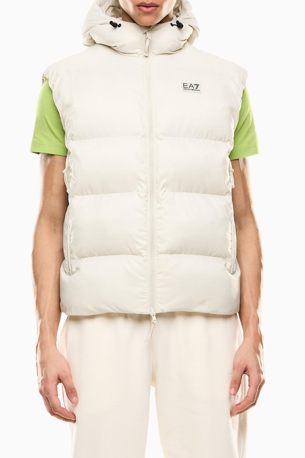 Gilet imbottito con cappuccio in tessuto tecnico 7M000693 AF15956U1112 EA7 Emporio Armani 