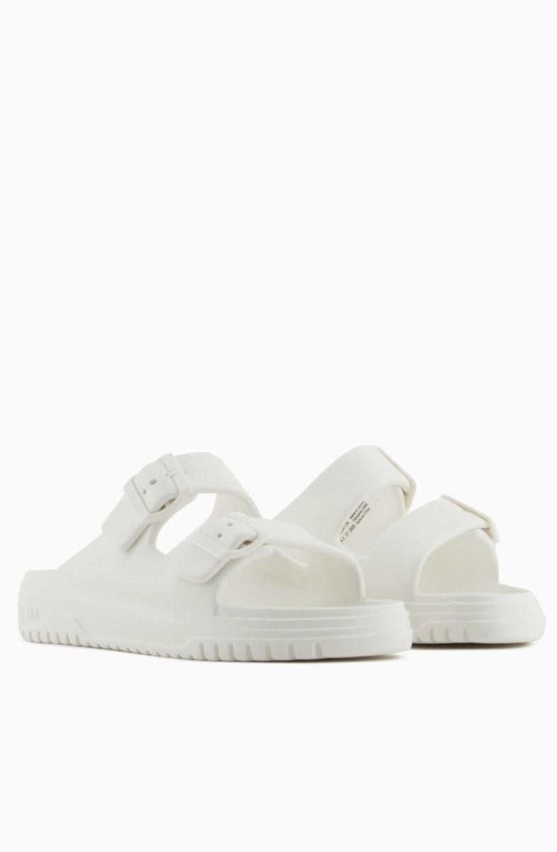 Ciabatte con due fasce e fibbie Armani Exchange<BR/> XDP043 XV82100894 Armani Exchange 