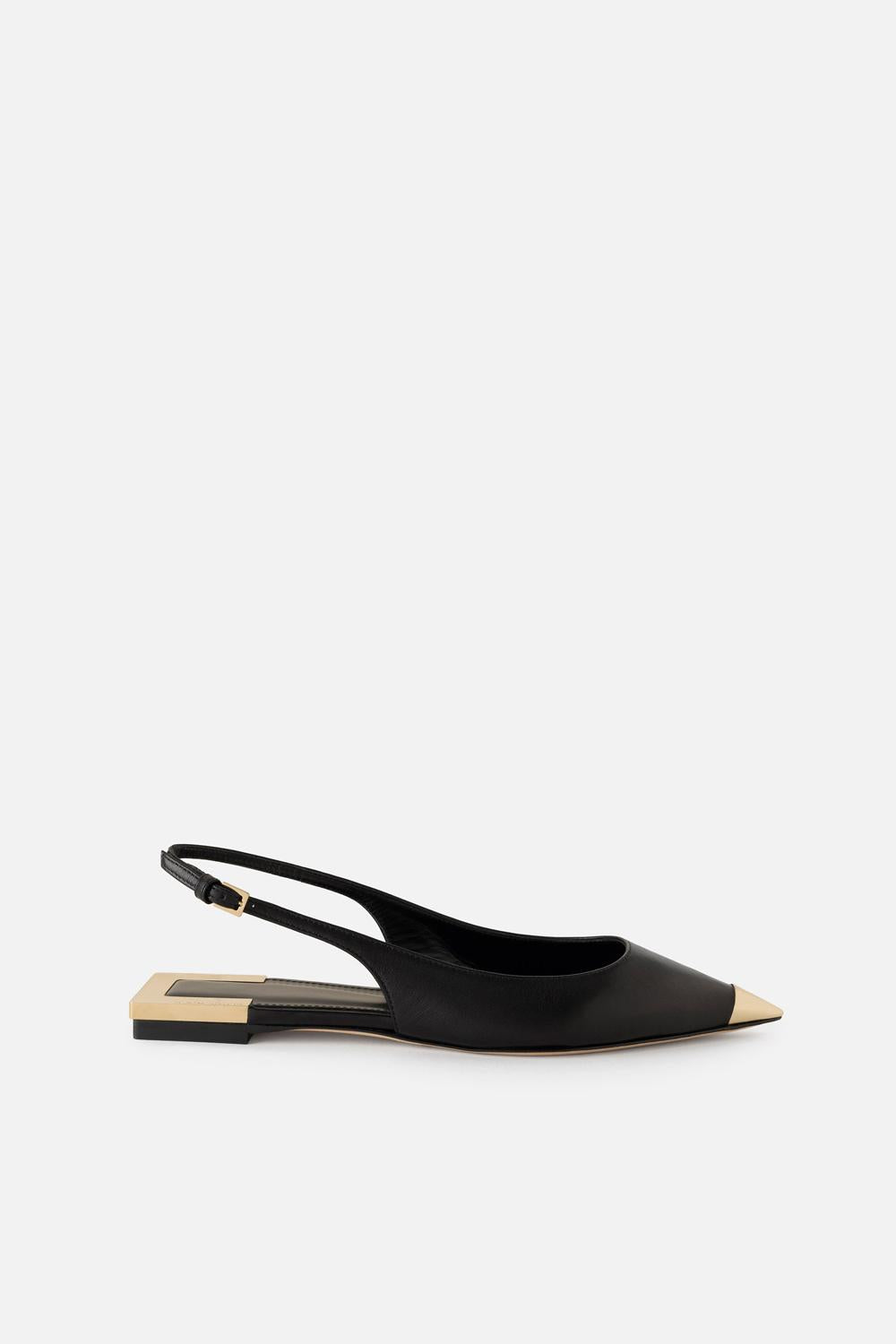 Slingback flat in nappa<BR/> SA07L 51E2110 Elisabetta Franchi 