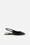 Slingback flat in nappa<BR/> SA07L 51E2110 Elisabetta Franchi 