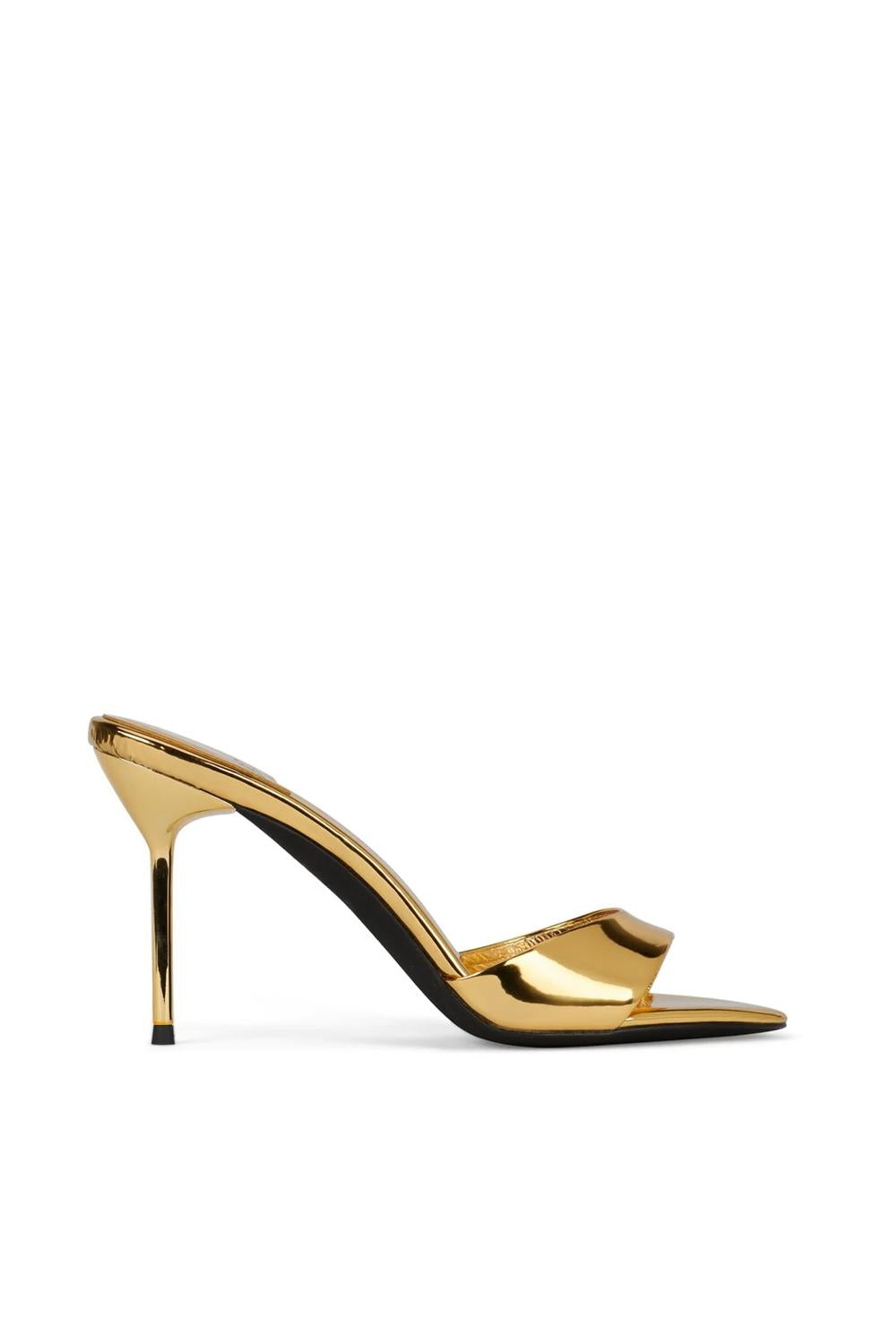 Mules Donna Ce-Soirée in Pelle Lucida con Tacco a Spillo CE-SOIRE /GOLD MIRROR Jeffrey Campbell 