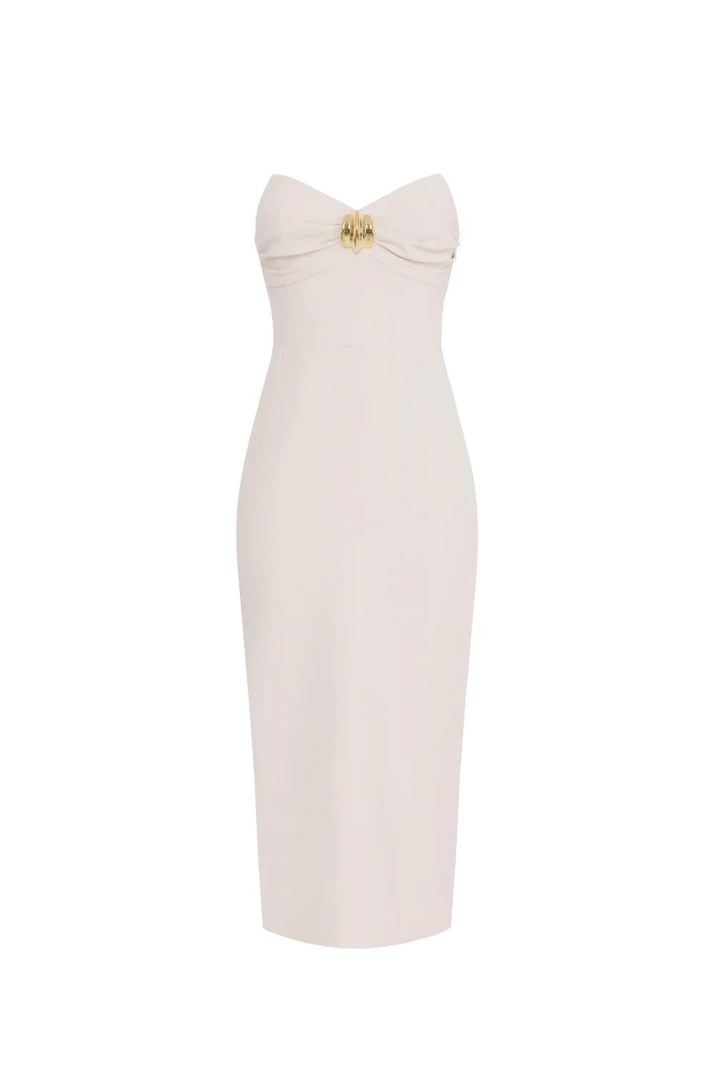 Tubino in crêpe fluido con macro fiocco<BR/> AB769 51E2193 Elisabetta Franchi 