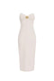 Tubino in crêpe fluido con macro fiocco<BR/> AB769 51E2193 Elisabetta Franchi 