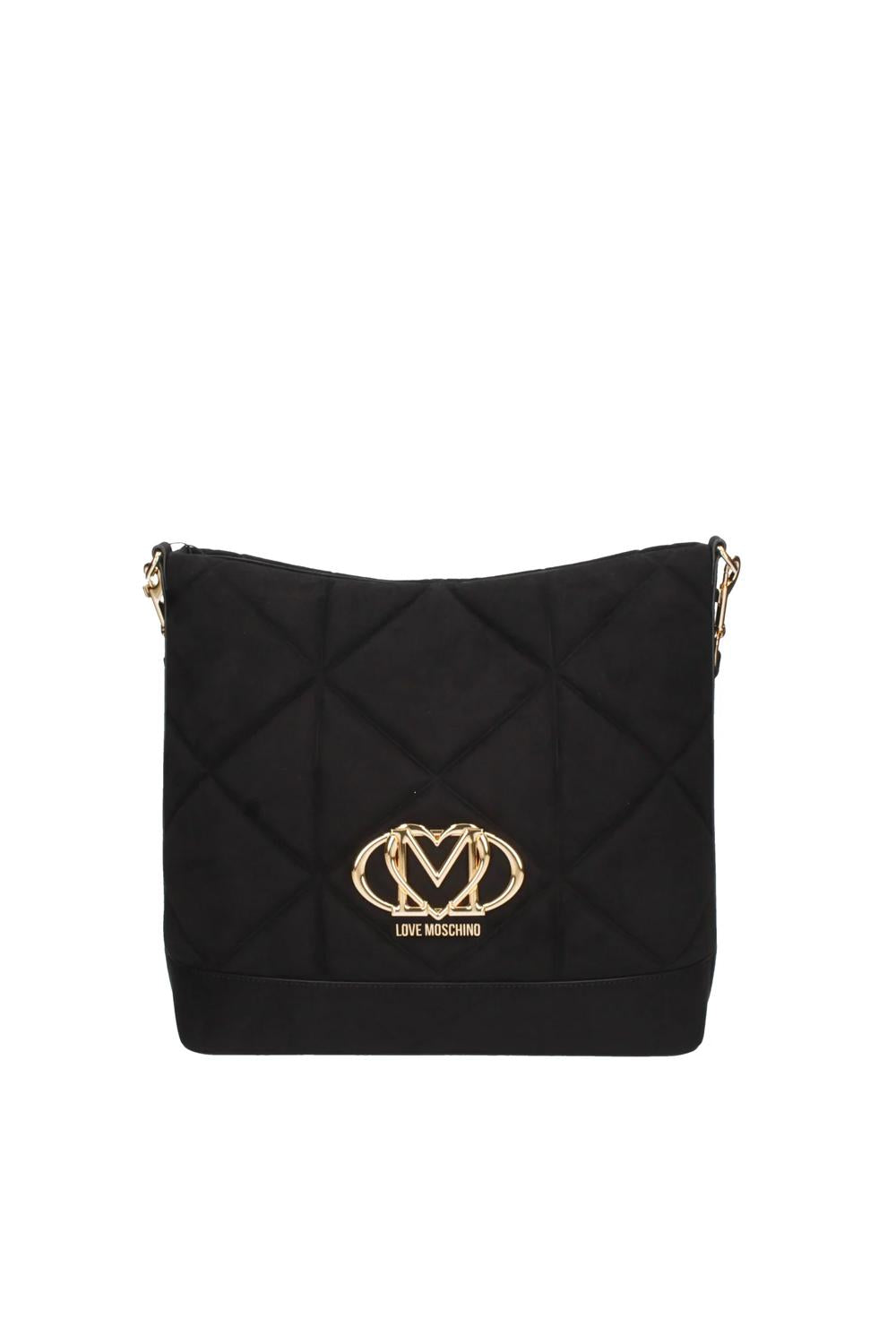 Borsa Embossed Velour con Tracolla Rimovibile e Chiusura a Bottone a Calamita JC4313PP0N KE0000 Love Moschino 