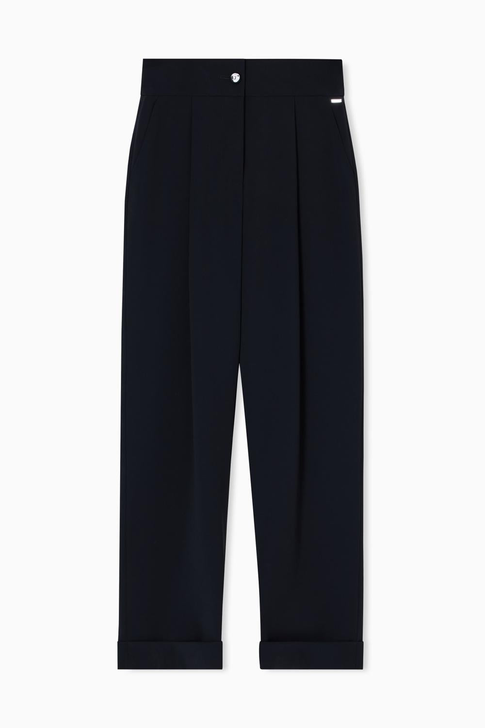 Pantaloni a Vita Alta con Pinces XW001270 AF16125UC001 Armani Exchange 