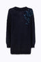ABITO IN MOHAIR CON RICAMO PATCH RF5151 MS03793812 Blugirl 