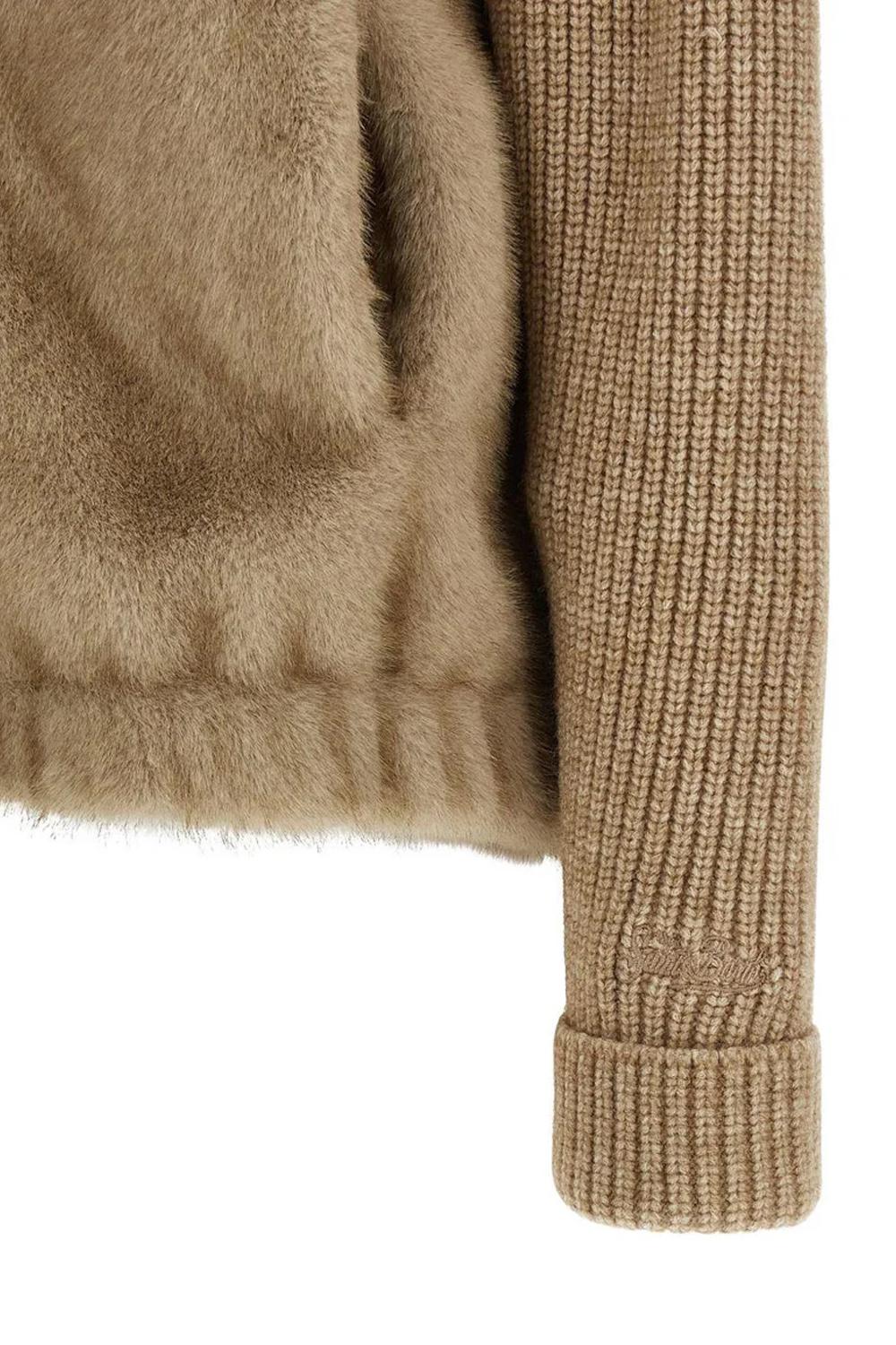 Giacca "Mael Fur" in Maglia e Pelliccia Sintetica AEL0001 /00232I Mc2 Saint Barth 