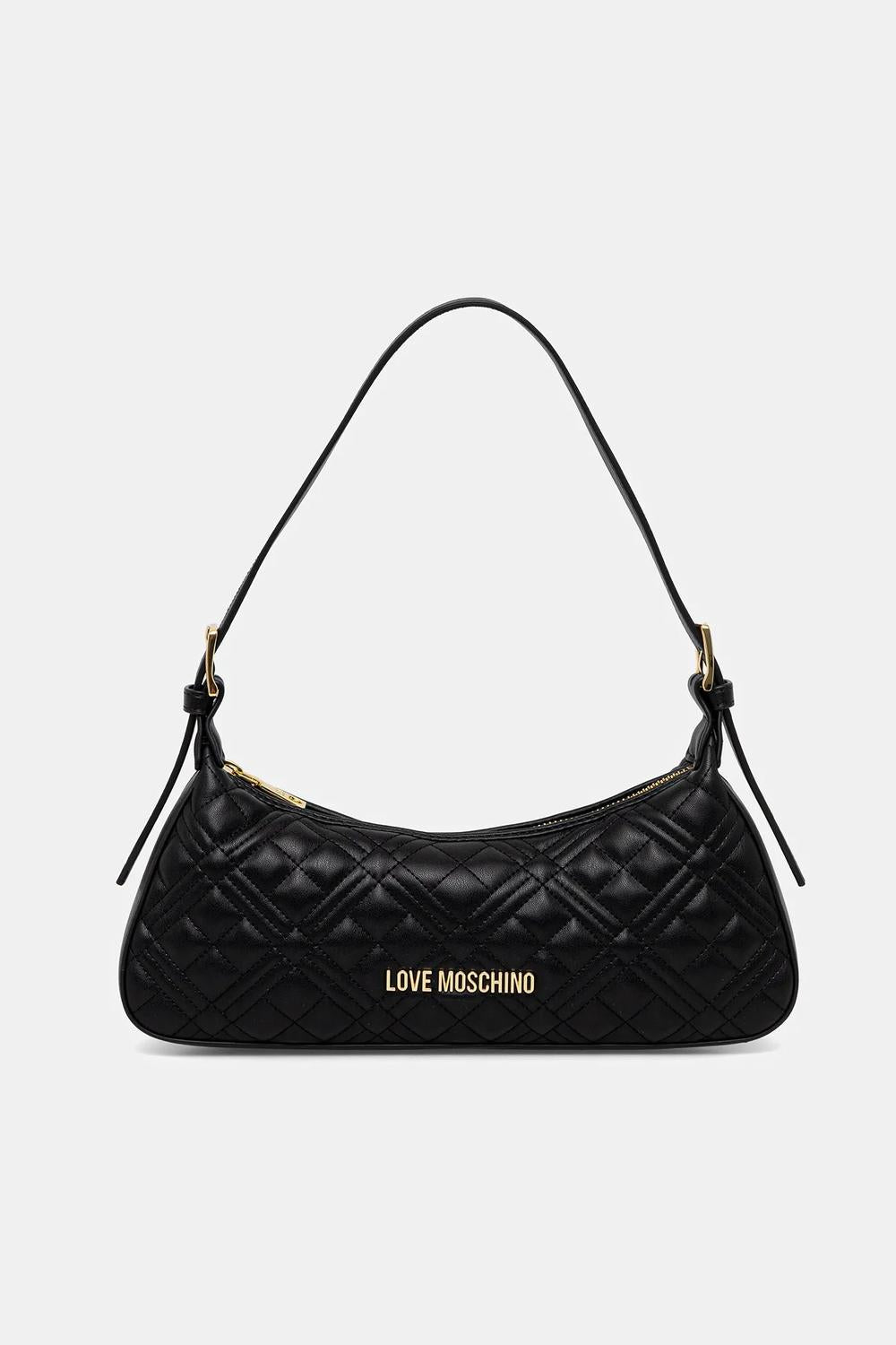 Piccola Borsa Love Moschino in Pelle Sintetica con Zip e Manico Regolabile JC4142PP0N LA0000 Love Moschino 