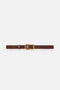 Cintura in pelle con logo a rilievo<BR/> CT42S 58E2EA3 Elisabetta Franchi 