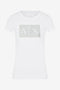 T-shirt slim fit con logo con paillettes Armani Exchange A | X<BR/> 8NYTDL YJ73Z6110 Armani Exchange 