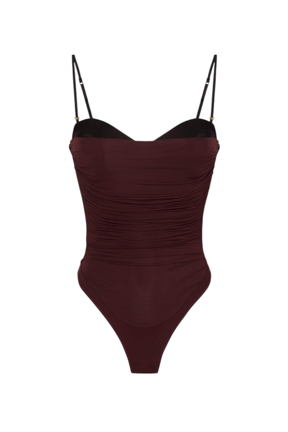 Body in jersey stretch con drappeggi<BR/> BO004 56E2EA4 Elisabetta Franchi 