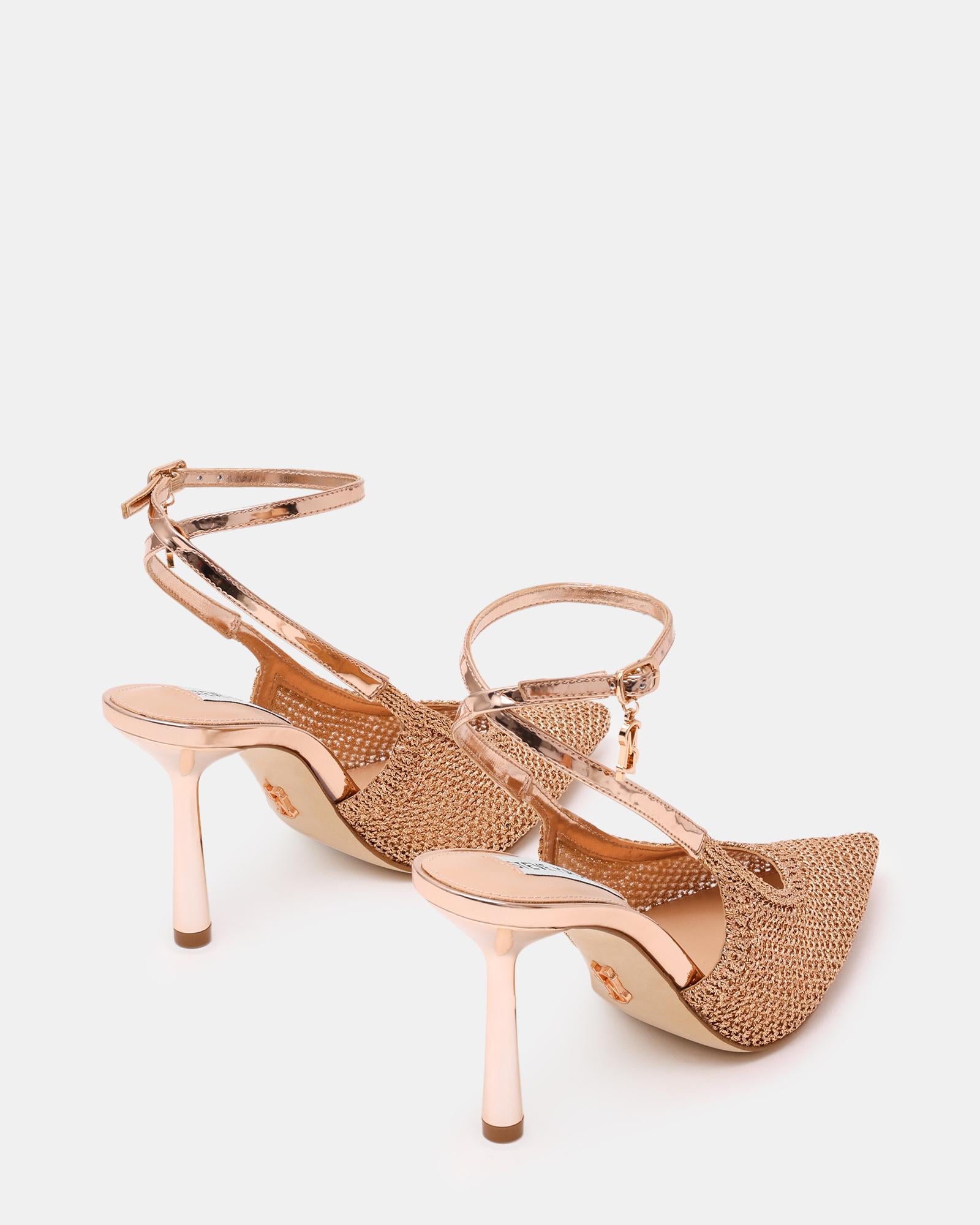 Décolleté con allacciatura alla caviglia ASCENSION ROSE GOLD Steve Madden 