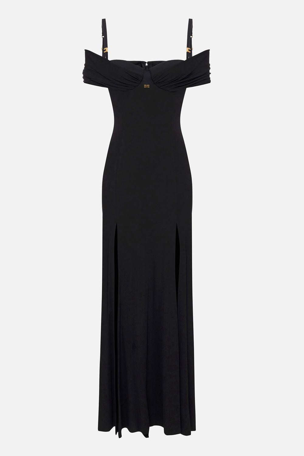 Abito Red Carpet in jersey crêpe con corsetto<BR/> ABR08 51E2110 Elisabetta Franchi 