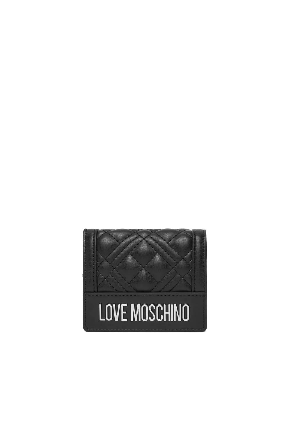 Portafoglio Piccolo QUILTED in Ecopelle Trapuntata JC5601PP1N LA000B Love Moschino 