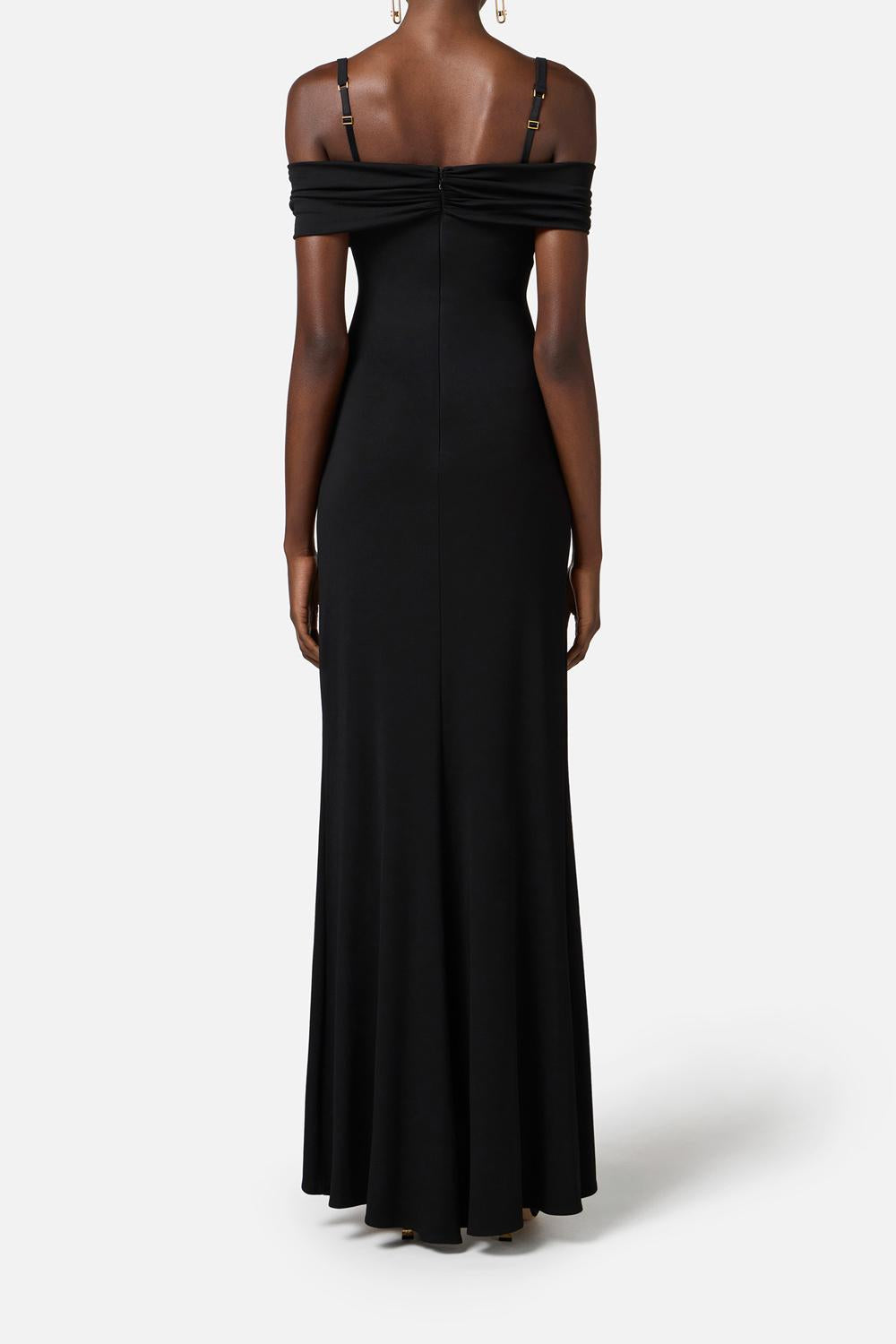 Abito Red Carpet in jersey crêpe con corsetto<BR/> ABR08 51E2110 Elisabetta Franchi 
