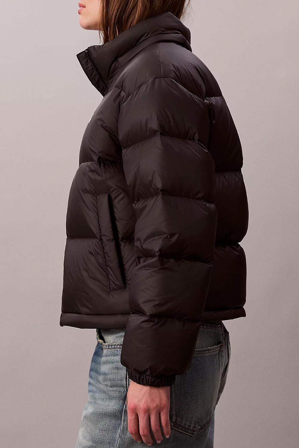 Piumino Corto Impermeabile con Cappuccio Staccabile LV047D501G UB1 Calvin Klein 