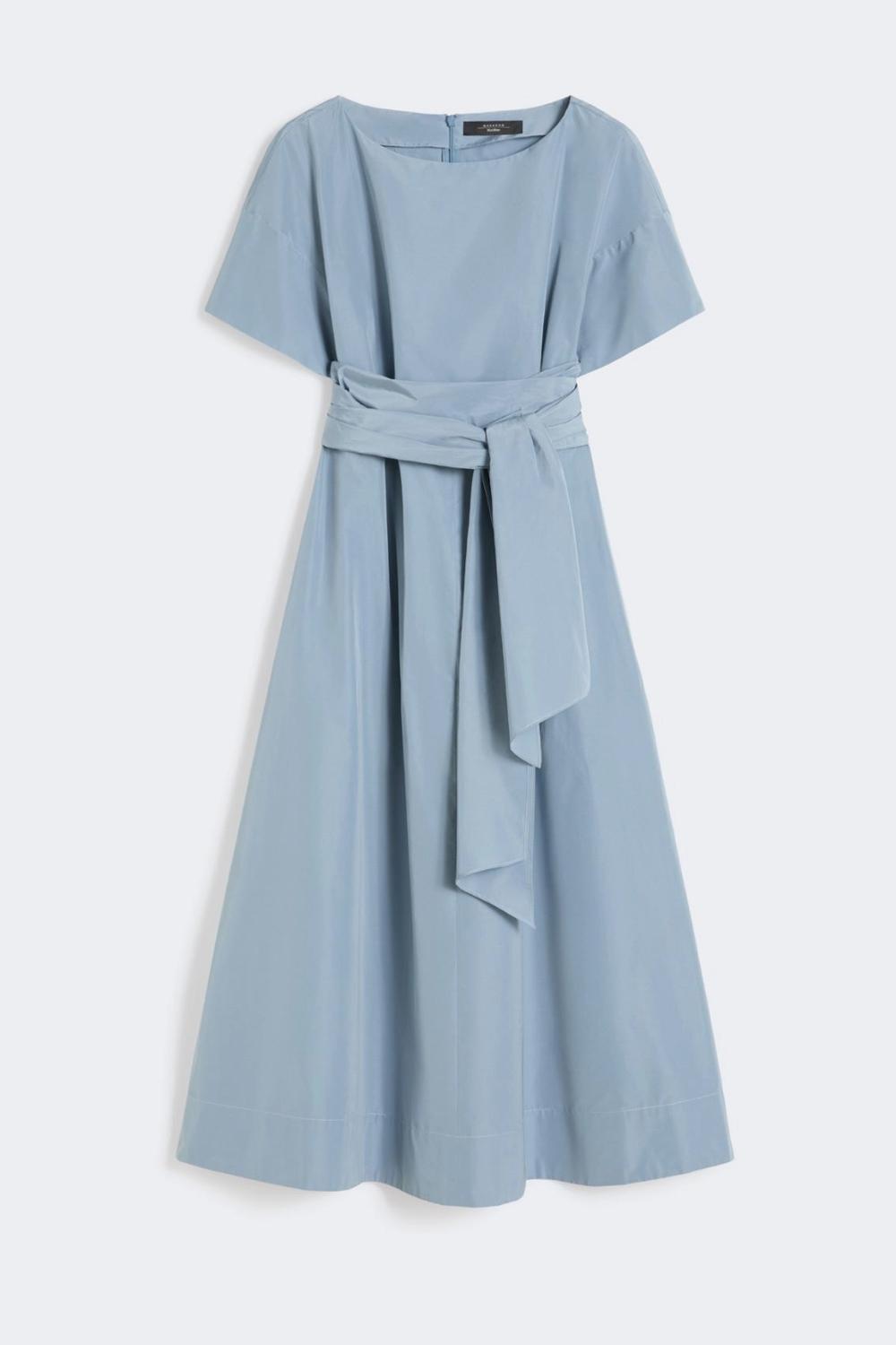 Abito svasato in taffetà WKDPIOPPO 008AZZURRO Max Mara Weekend 