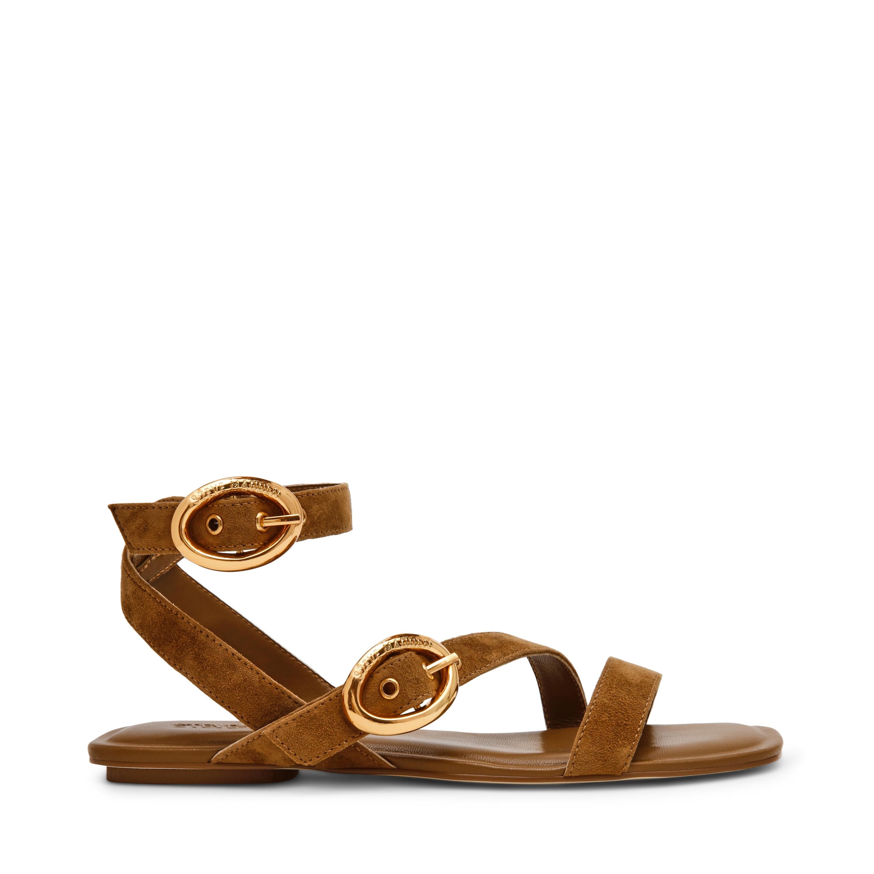 KARMIN - sandalo basso con fibbie KARMIN CHSNUT SUEDE Steve Madden 