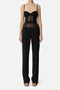 Tuta in crêpe e tulle<BR/> TU030 51E2110 Elisabetta Franchi 