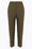 LINEN MIX CIGARETTE TROUSERS<br>