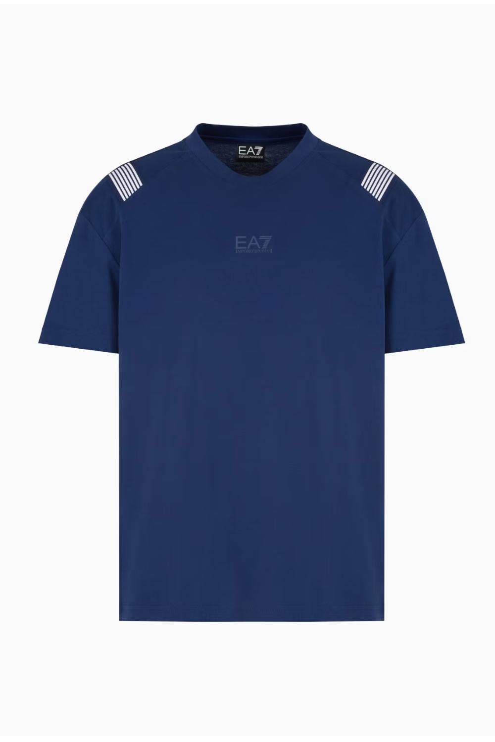 T-shirt girocollo 7 Lines in jersey di cotone EA7 Emporio Armani<BR/> 7M000266 AF10375UB107 EA7 Emporio Armani 