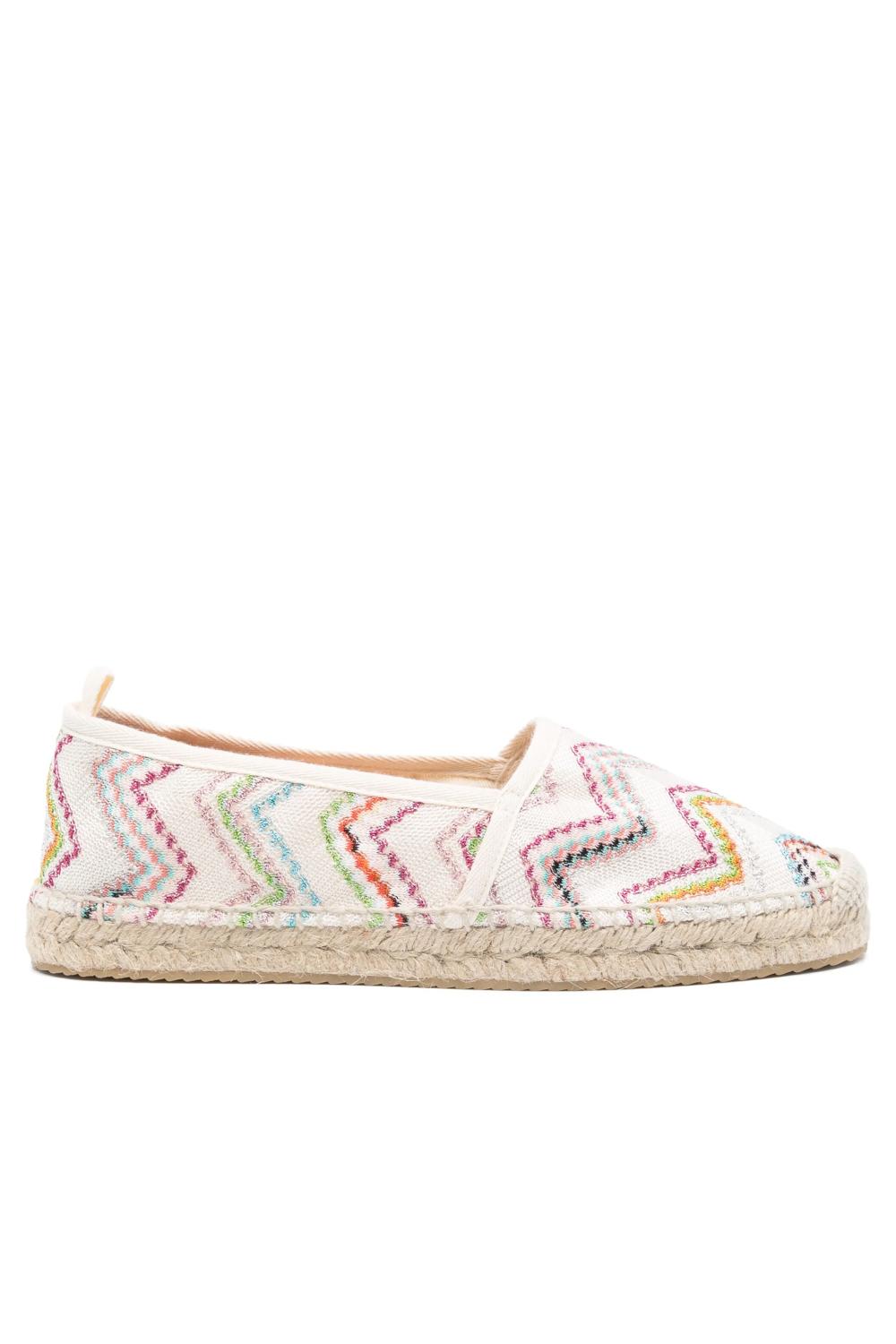 Espadrilles Missoni con motivo a zigzag<BR/> MWB014 RASCHEL WAVE MARE Missoni 