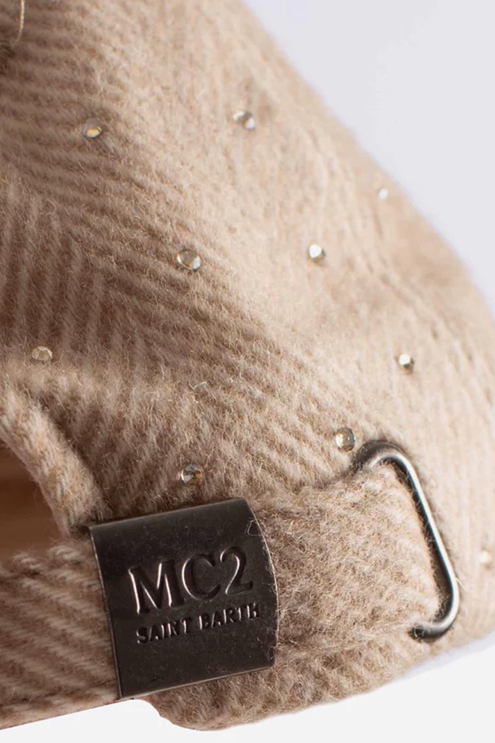 Cappello Baseball in Misto Lana con Ricamo BASB0011 /03508I Mc2 Saint Barth 