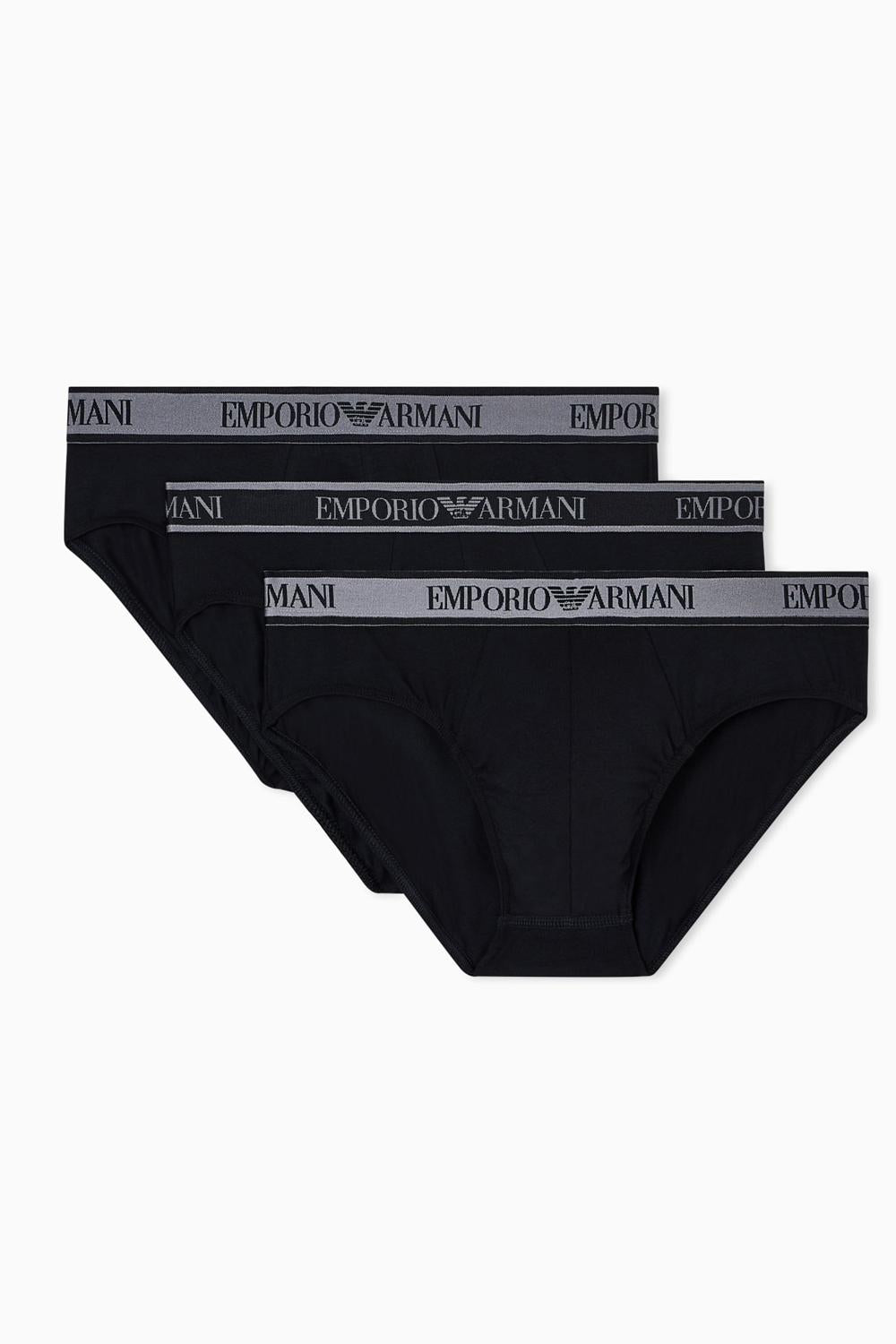 Tripack Slip EA7 in Cotone Morbido e Confortevole EM000258 AF10779MC406 Emporio Armani 
