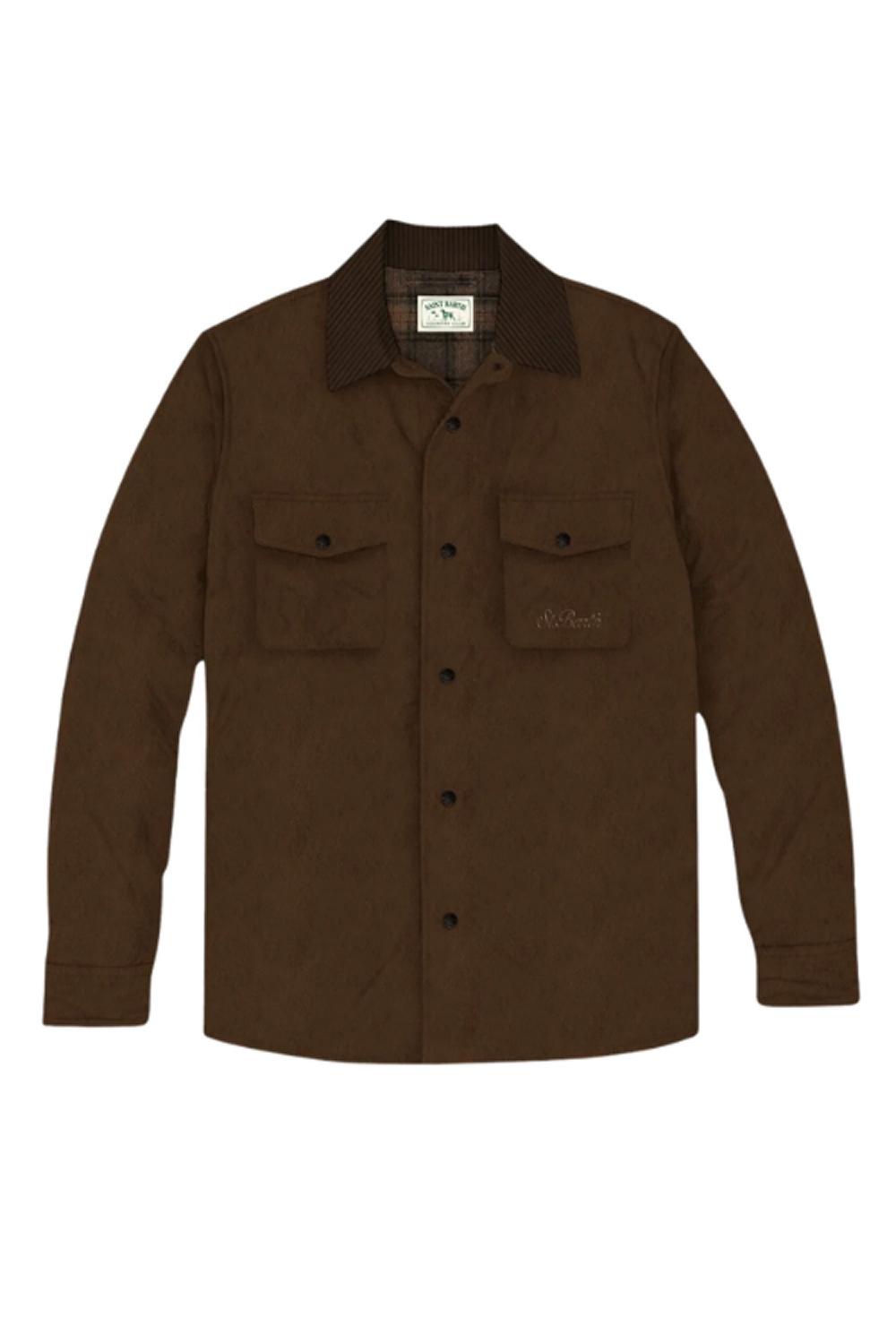 Camicia Imbottita MC2 Saint Barth con Colletto in Velluto e Tasche BEX003 /00029I Mc2 Saint Barth 